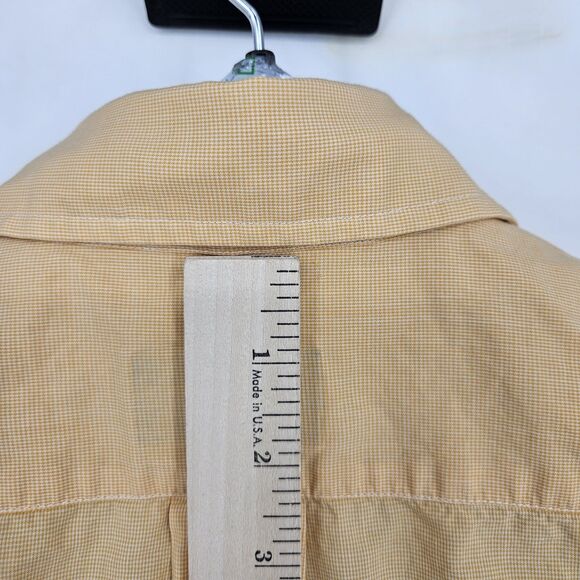 Vintage Gitman Bros Shirt Mens 16 35 Button‎ Down Long Sleeve Orange Cotton USA - Picture 6 of 11